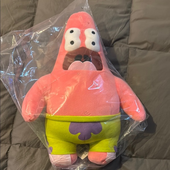Patrick Star Plush Toy - Pink and Green - Picture 1 of 2